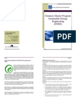 Distance Master Program Sustainable Energy Engineering (DSEE)