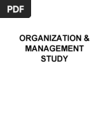 Organization & Management Study