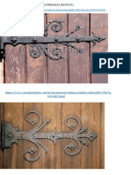 Rustic Wood Decorative Hinges for Doors