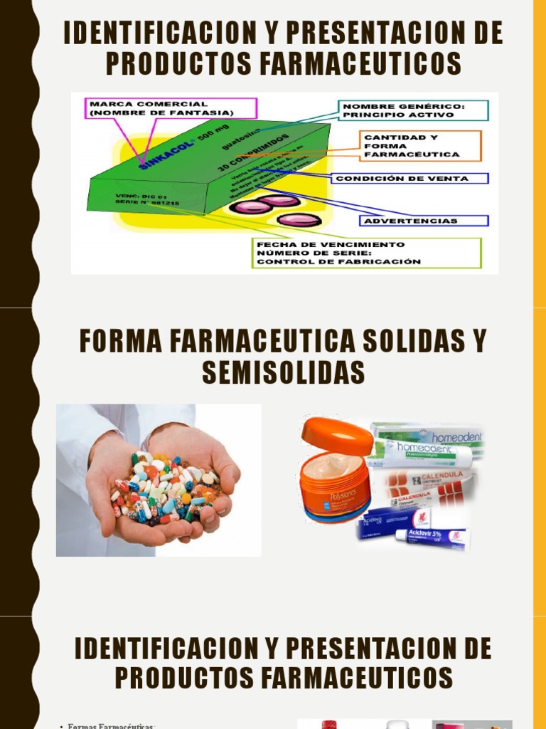 Identificacion y Presentacion de Productos Farmaceuticos - 6 | PDF