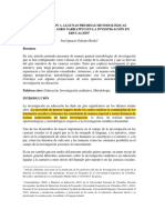 Aproximación a enfoques narrativos en investigación educativa