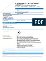 Nitric Oxide (0.0005% - 0.2874%) in Nitrogen: Safety Data Sheet 50026