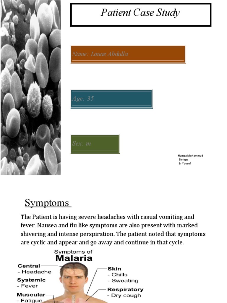 Malaria Case Study: Diagnosis & Treatment | PDF | Malaria | Plasmodium
