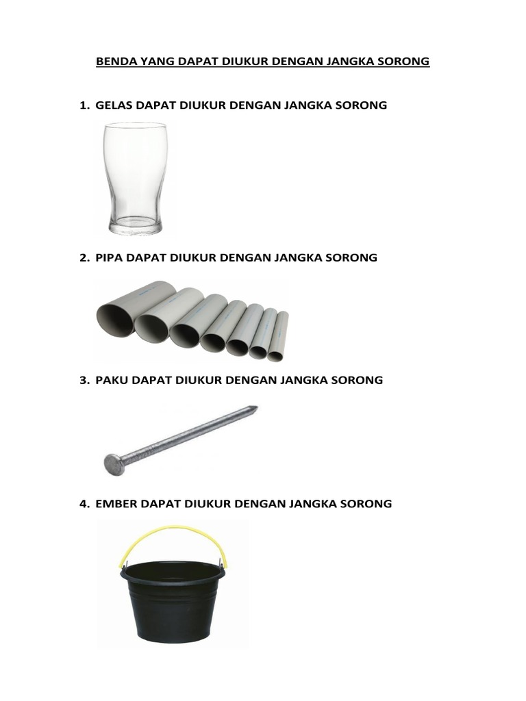 Benda Yang Dapat Diukur Dengan Jangka Sorong Pdf