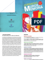 Programa Jornadas Muros Memoria