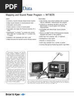 Product Data: Mapping and Sound Power Program - WT 9378