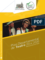 Plan Departamental Teatro 2014-2020 Antioquia Diversas Voces