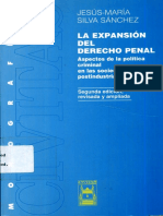 Expansión del Derecho Penal. Jesús-María Silva Sánchez (1)