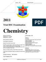 Chemistry: Trial HSC Examination