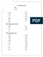List of Phrasal Verbs (Level IV)