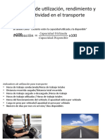 Indicadores de Utilización, Rendimiento y Productividad en