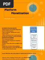 Platform Monetization: Presented by - Group 2