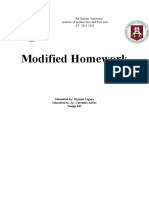 Modified Homework: Far Eastern University Institute of Architecture and Fine Arts SY. 2019-2020