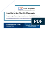 Free Marketing Mix (4 PS) Template