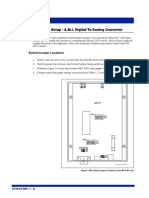 Switch and Jumper Setup for AMI Digital-to-Analog Converter