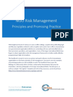 NGO Risk Management: Principles and Promising Practice