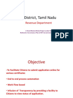 E-District, Tamil Nadu: Revenue Department