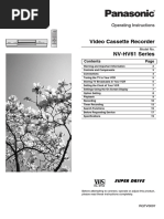 Video Cassette Recorder NV-HV61 Series: Operating Instructions