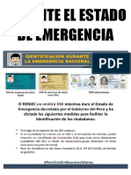 Durante El Estado de Emergencia