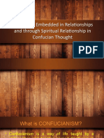 The Self As Embedded in Relationships and Through Spiritual Relationship in Confucian Thought