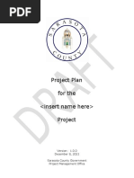 Project Plan Template - Ver 1.0 - SCG