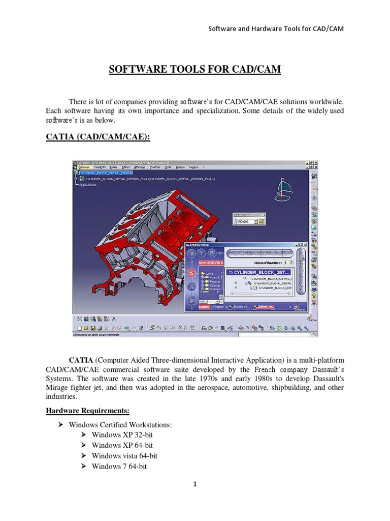 Software Tools For Cad/Cam | PDF