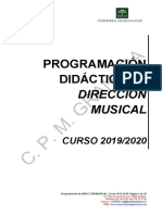 PROGRAMACIN DIRECCIN MUSICAL 2019-2020