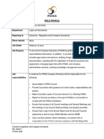 Role Profile: Job Title Department Reporting To Direct Reports Job Grade Job Purpose