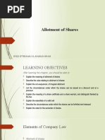 Allotment of Shares: Syed Iftikhar-Ul-Hassan Shah