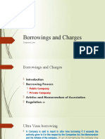 Borrowings and Charges: Corporate Law