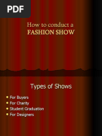 How To Conduct A Fashion Show