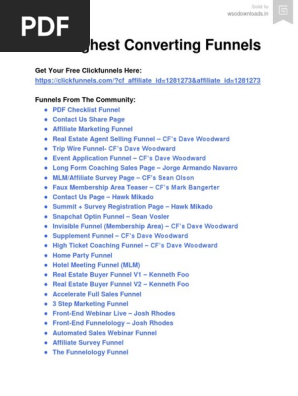 The Highest Converting Funnels