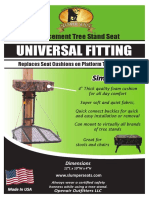 Universal Fitting: Replacement Tree Stand Seat