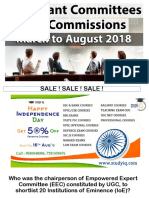 Important Committees and Commissions March To August 2018 PDF