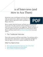 10 Types of Interviews (And How To Ace Them) : 1. The Traditional Interview