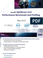 Altair Optistruct 130 Performance Benchmark and 4 Optistruct by Altair
