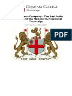 This Imperious Company The East India Company and The Modern Multinational