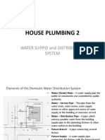 House plumbing water system