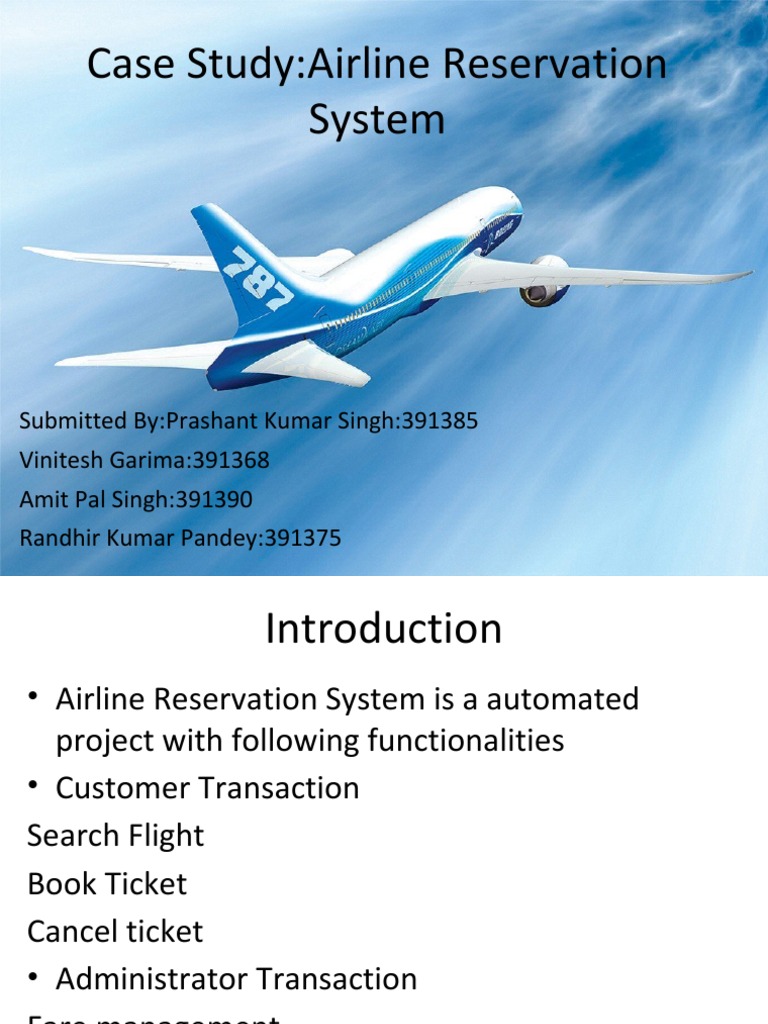 Airline Reservation System Overview | PDF | Model–View–Controller ...