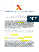 Plagiarism Checker X Originality Report: Similarity Found: 11%