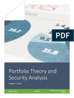 Portfolio Theory and Security Analysis: Chapter 3, Unit 1