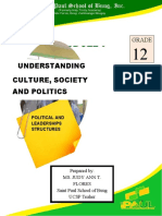 Understanding Culture, Society and Politics: Grade