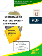 Understanding Culture, Society and Politics: Grade