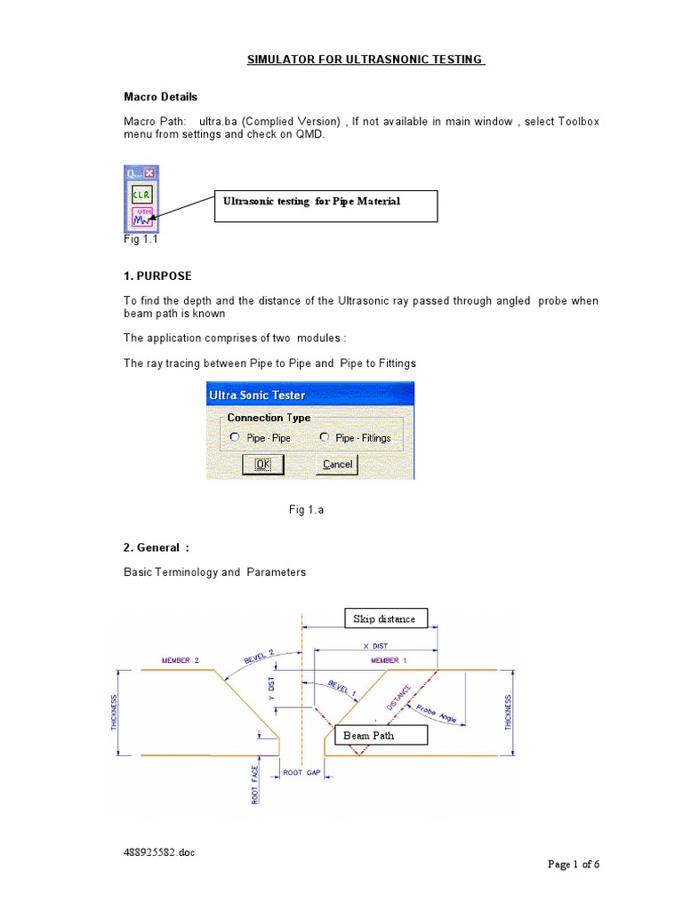 Ultrasonic Ray Tracing Simulator A Macro for Modeling Ultrasonic