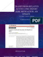 Tranfusion-Related Acute Lung Injury Risk Mitigation Slide