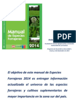 Manual de Especies Forrajeras Osorno