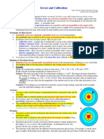 Errors and Calibration: Random vs. Systematic Errors