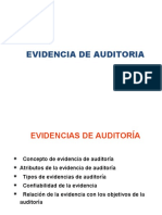 Evidencia y técnicas de auditoría