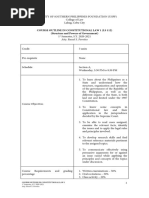 Course Outline in Consti 1