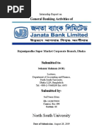 General Banking Activities Of: North South University